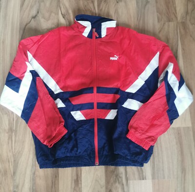 PUMA Jacke Training Gr. 7 Vintage Oldschool Retro 80er 90er Track