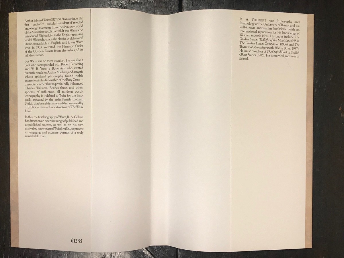 希少A.E. Waite A Bibliography R.A. Gilbert A.E. Waite: Magician of Many Parts by R.A. Gilbert | Goodreads