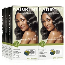 Naturtint Permanent Hair Color - 2N Brown Black  5.07 Fl Oz (Pack of 6)