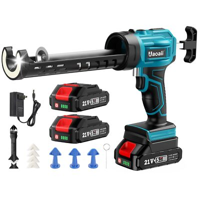 #ad Cordless Caulking Gun W 2 Batteries Electric Caulking Gun Battery Operated W 4 $74.19