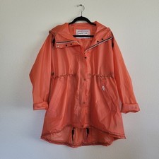 Hunter Orange Anorak Rain Jacket Sz L