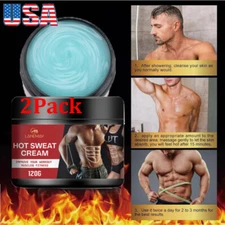 2x Hot Cream Fat Burner Loss Weight Belly Slimming Fitness Body Sweat Gel Cream