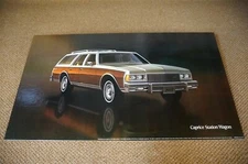 NOS 77 Chevrolet Caprice Station Wagon Dealership Showroom Floor Poster OK GM 