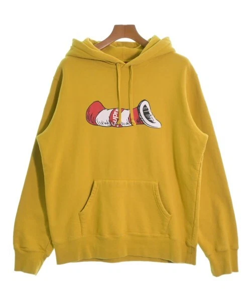 Sweat à capuche jaune Supreme M 2200499487032