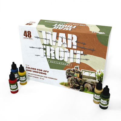 SSE-129 Battlefront Acrylic Paint Set for AFV and Uniforms by Scale75