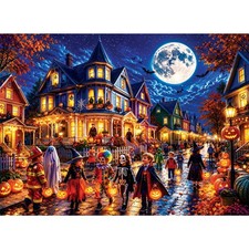 Halloween Night 500 Piece Puzzle for Adults 20.5 x 15 Inch