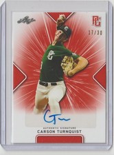 Carson Turnquist 2021 leaf perfect game auto sn/30 