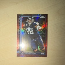 Topps Chrome 2025 Jeffery Simmons Titans Parallel #289 Football Card