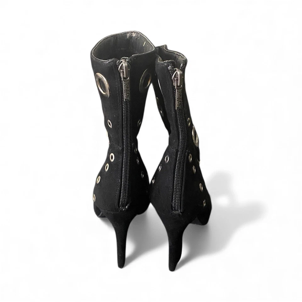 Botines Michael Antonio negros gourmet imitación gamuza para mujer talla 7 Foto 4 de 4