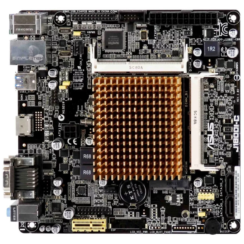 Asus J1800i-c Placa Base Con Procesador Integrado Mini Itx Rs23 Renovado - Imagen 2 de 4