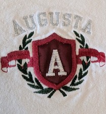 Vintage SANTEE HVYWT T-Shirt XL Augusta University Embroidery Made in USA