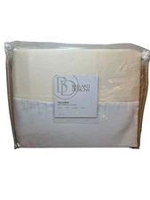 Ballard Designs Twin Bed Tailored Box Spring Cover Twill Off White NEW