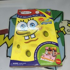 Colorforms SPONGEBOB SQUAREPANTS S 3-D Deluxe Play Set Sweet Treats Unused