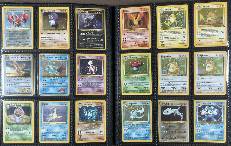 Pokemon Vintage Card Collection Lot Binder 74x Holos, BS Blastoise, ex's, LC RH - Image 2 of 4