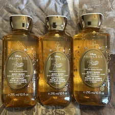 3 Bath & Body Works DISNEY PRINCESS BELLE  Body Wash Shower Gel 10 oz. NEW