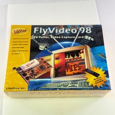 LifeView FlyVideo 98 TV Tuner Video Capture Card PCI Vintage Big Box New Sealed