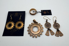 Baltu Rotas Baltic Inspired Jewelry Set-pendant 2 Sets Of Earrings Ring Sz 8