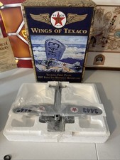 1927 Ford Tri-motored Monoplane Die-cast Airplane Bank Texaco 7th Series Silver 1927 Ford Tri-motored Monoplane Die-cast Airplane Bank Texaco 7th Series Silver