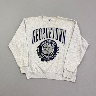Vintage Georgetown University Hoyas Sweatshirt Men's Large Gray 90s Crewneck USA
