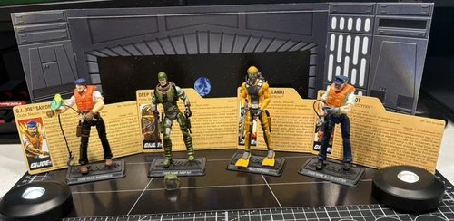 New ListingGI Joe 25th Comic Navy SEAL/Marine Lot –Cutter, Shipwreck, Lt. Torpedo, Deep-Six