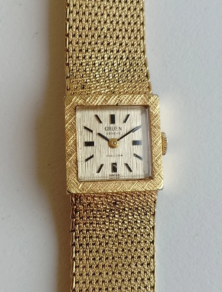 Gruen Geneve Precision Damenuhr Swiss Made Armbanduhr Vintage Handaufzug P13 - Bild 1 von 4
