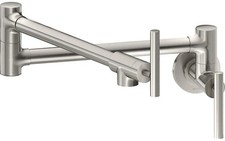 LKAV4091LS Avado Lustrous Steel Double Lever Pot Filler Kitchen Faucet