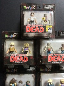 Lego Walking Dead MiniMates Two Pack Lot/Includes SDCC Variant/5 Total