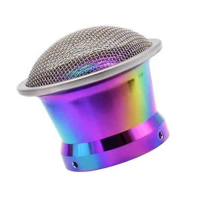 Motorcycle 63mm Air Filter Horn Cup Mesh Screen Velocity Stack Colorful Acc