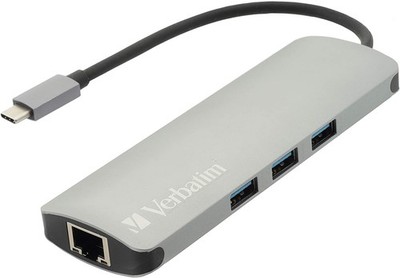 Verbatim Hub USB-C Adapter and Monster HDMI Cable 4k Ultra HD with Ethernet Cord