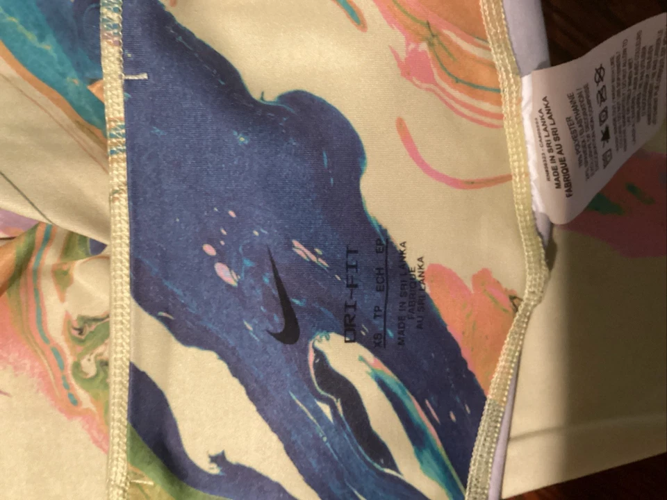 Nike Dri Fit Multi Color Leggings Youth Girls Size XS 4  - Image 2 of 3