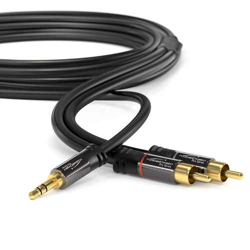 Kabeldirekt - Cavo Adattatore da RCA a Jack 3,5Mm - 6Ft - Versatile Plug-And-Play Au - Foto 2 di 12