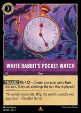 White Rabbit's Pocket Watch 68/204 Rare The First Chapter Disney Lorcana