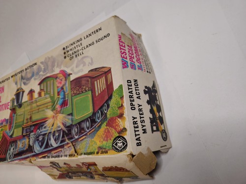 Vintage Modern Toys Made in Japan Tin Litho Red Western Locomotive - Picture 20 of 24