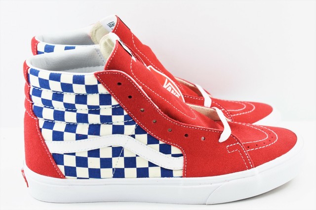 vans sk8 hi blue red