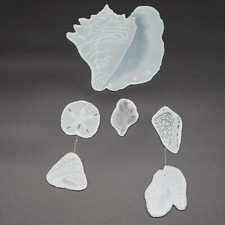 Glass seashell vintage windchime