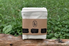 Canvas Cotton Double Drawstring Reusable Muslin Bags- 6 Pack (2S | 2M | 2L)