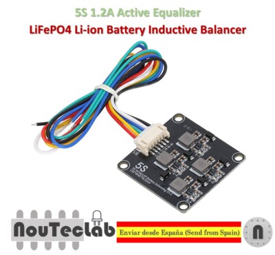 5S 1.2A Li-ion Lifepo4 Lithium Battery Active Equalizer Balancer Inductive BMS