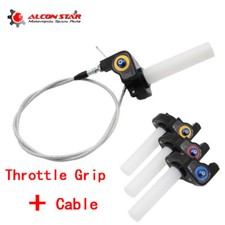 Throttle Grip Twist Quick Action Gas Throttle Settle+Cable Motorcycle Dirt Bike