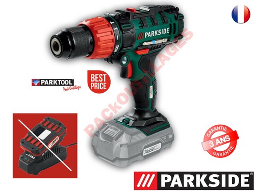 Parkside Taladro Percusión Inalámbrico Psbsa 20-Li C2, 20V Sin Bat\u0026chargeur  | eBay