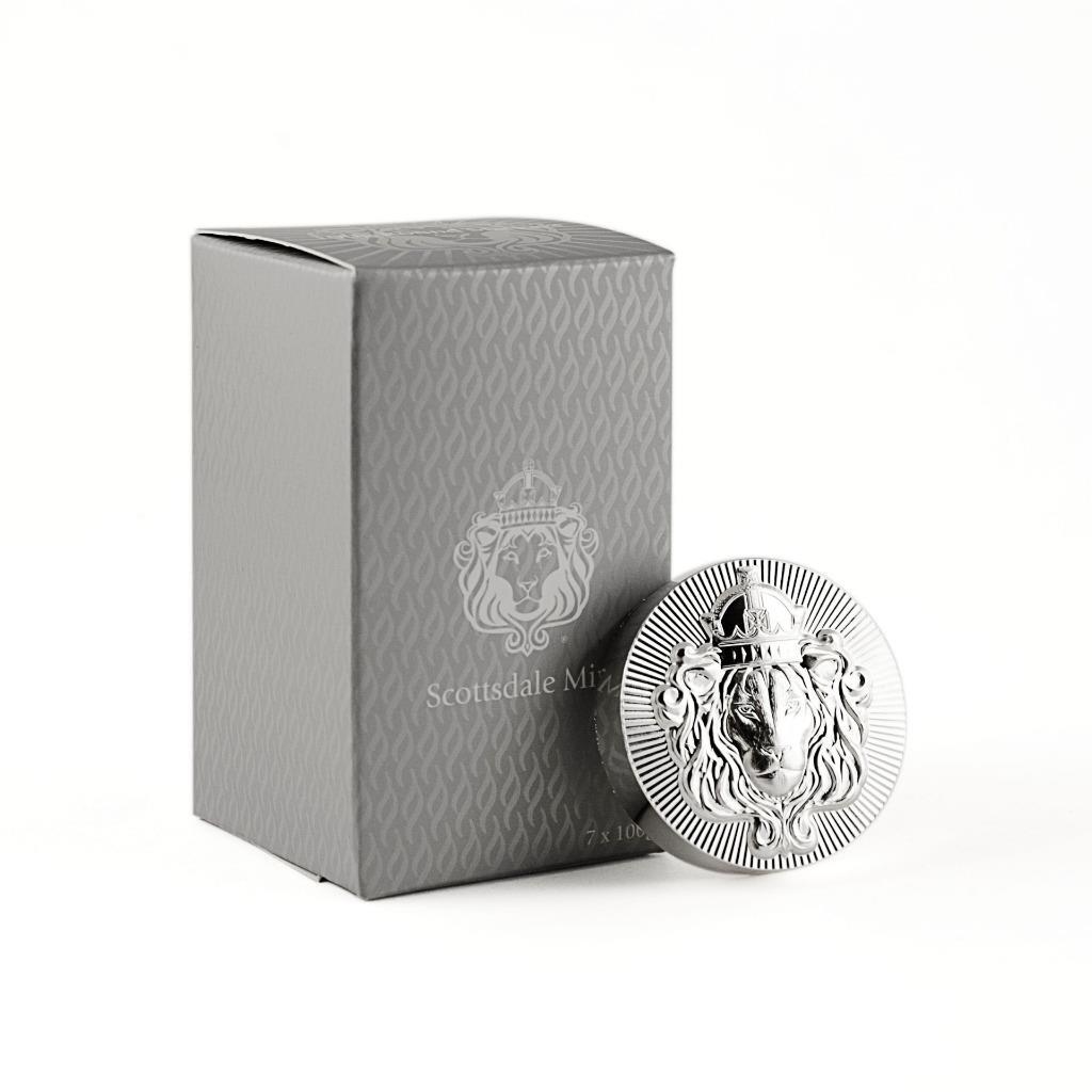 7 x 100g Silver STACKER ROUNDS by Scottsdale Mint - 22.50 oz .999