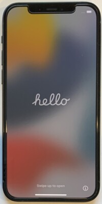 OPEN BOX GSM UNLOCKED iPhone 12, 64GB A2172 MGEF3LL/A iOS 15.3.1 (100% BATTERY)