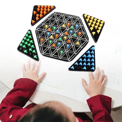 Gummiband Geometrie Kette Schach Dreieck Puzzle Spielzeug Schachbrett Familienspiel UK