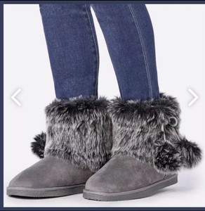 justfab fuzzy boots