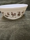 Vintage Pyrex Americana White 403 Mixing Bowl 2.5qt