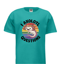 I Axolotl Questions Kids T-Shirt Jerzees 29B Youth Dri-Power Active Tee