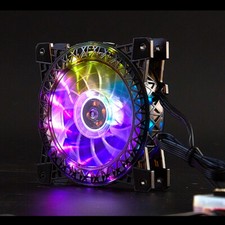 Glowing colorful RGB case fan 12cm