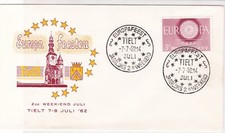 Belgium Europa 1962 Europa Feest Tielt Cancel Stamps Cover R 18708