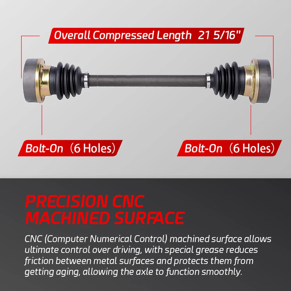 Задний левый или правый вал оси CV для 1983-1990 1991 VW Vanagon с ручной коробкой передач. - Изображение 2 из 4