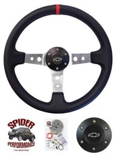 1968 Camaro Leather Steering Wheel Bowtie 14 Track Star