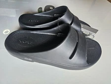 OOFOS OOAHH Sandal Slide Recovery Footware Unisex #1100 - Black - Choose Size